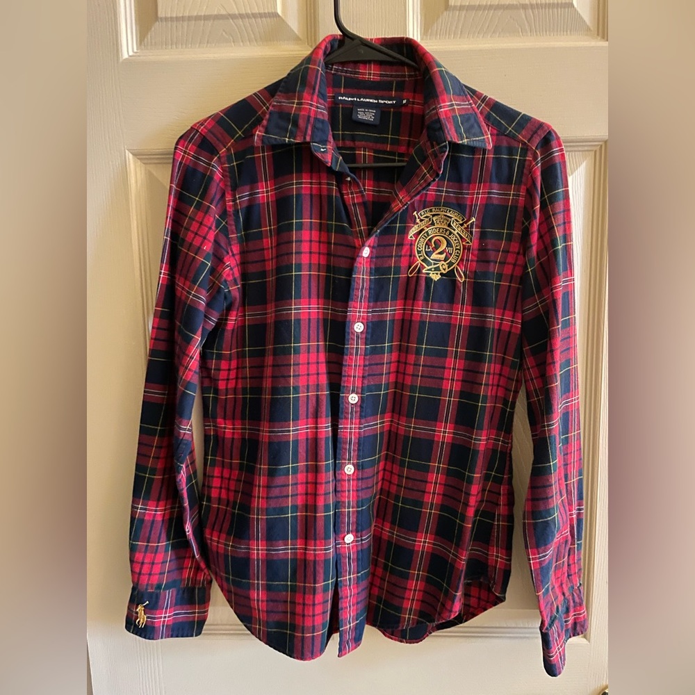 Plaid button down